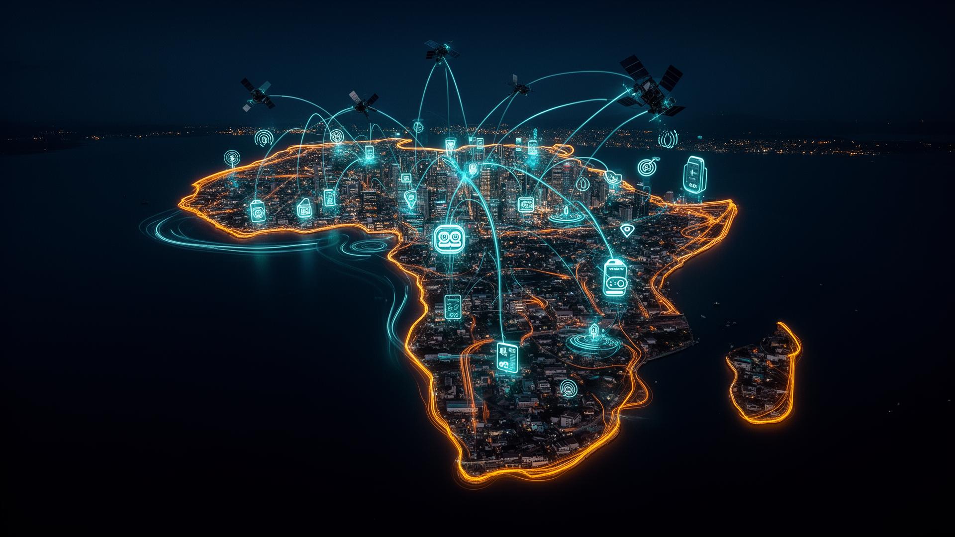 African technology ecosystem connecting payments, transportation, AI, and smart cities